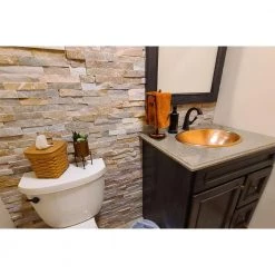 Premier Copper Products Under Counter Oval Hammered Copper 19 in. Bathroom Sink in Polished Copper -Bathroom Sinks Sales polished copper premier copper products undermount bathroom sinks lo19fpc 31 1000