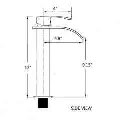 Interbath Russet Glass Rectangular Vessel Bathroom Sink Set in brown and amber Fusion Finish with Faucet and gold Pop Up Drain -Bathroom Sinks Sales russet interbath vessel sinks itb114zg04 fa 1000
