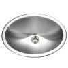 HOUZER Opus Series 13.6 in. Top Mount Single Bowl Lavatory Sink in Stainless Steel 2 HOUZER Opus Series 13.6 in. Top Mount Single Bowl Lavatory Sink in Stainless Steel -Bathroom Sinks Sales stainless steel houzer drop in bathroom sinks cht 1800 1 64 1000