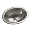 STERLING Drop-In Oval Stainless Steal Bathroom Sink in Stainless Steel -Bathroom Sinks Sales stainless steel sterling drop in bathroom sinks 11811 0 64 1000
