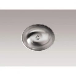 KOHLER Bachata Undermount Stainless Steel Bathroom Sink in Stainless Steel with Luster 7 KOHLER Bachata Undermount Stainless Steel Bathroom Sink in Stainless Steel with Luster -Bathroom Sinks Sales stainless steel with luster finish kohler undermount bathroom sinks k 2609 su na e1 1000