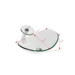 Taholi 6.3 in. Above Glass Sink Basin in Transparent -Bathroom Sinks Sales transparent taholi console sinks ry nk usbr4020 1f 1000