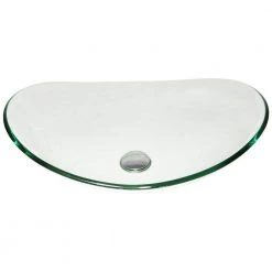 Taholi 6.3 in. Above Glass Sink Basin in Transparent -Bathroom Sinks Sales transparent taholi console sinks ry nk usbr4020 44 1000