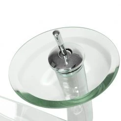 Taholi 6.3 in. Above Glass Sink Basin in Transparent -Bathroom Sinks Sales transparent taholi console sinks ry nk usbr4020 fa 1000