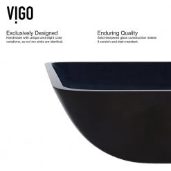 VIGO Glass Rectangular Vessel Bathroom Sink in Turquoise Blue -Bathroom Sinks Sales turquoise vigo vessel sinks vg07068 77 1000