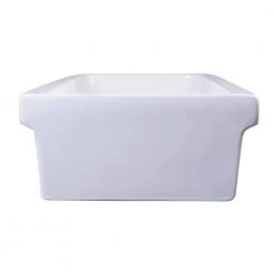 ALFI BRAND 48 in. Trough Vessel Sink Basin in White -Bathroom Sinks Sales white alfi brand drop in bathroom sinks ab48tr 31 1000