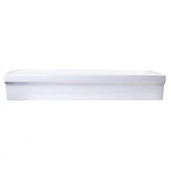 ALFI BRAND 48 in. Trough Vessel Sink Basin in White -Bathroom Sinks Sales white alfi brand drop in bathroom sinks ab48tr 76 1000