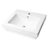 ALFI BRAND 23.63 in. Drop In Bathroom Sink in White -Bathroom Sinks Sales white alfi brand drop in bathroom sinks abc701 64 1000
