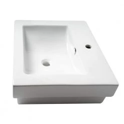 ALFI BRAND 23.63 in. Drop In Bathroom Sink in White -Bathroom Sinks Sales white alfi brand drop in bathroom sinks abc701 fa 1000