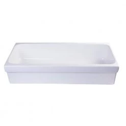 ALFI BRAND 36 in. Trough Vessel Sink Basin in White -Bathroom Sinks Sales white alfi brand vessel sinks ab36tr 66 1000