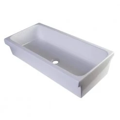 ALFI BRAND 36 in. Trough Vessel Sink Basin in White -Bathroom Sinks Sales white alfi brand vessel sinks ab36tr fa 1000
