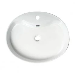 ALFI BRAND 22 in. Above Mount Porcelain Oval Vessel Sink in White 14 ALFI BRAND 22 in. Above Mount Porcelain Oval Vessel Sink in White -Bathroom Sinks Sales white alfi brand vessel sinks abc910 fa 1000