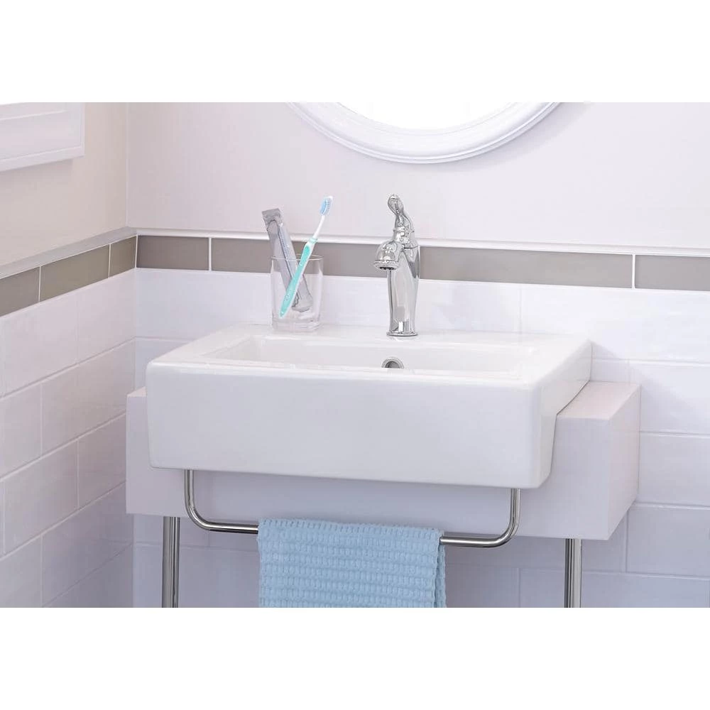 American Standard Boxe 19.75 in. Center Hole Only Countertop Bathroom Sink in White 5 American Standard Boxe 19.75 in. Center Hole Only Countertop Bathroom Sink in White - Image 3