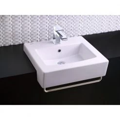 American Standard Boxe 19.75 in. Center Countertop Bathroom Sink in White -Bathroom Sinks Sales white american standard drop in bathroom sinks 0342008 020 1f 1000