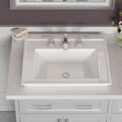 American Standard Town Square S 8 in. Faucet Hole 24 in. Countertop Bathroom Sink in White -Bathroom Sinks Sales white american standard drop in bathroom sinks 1203008 020 a0 1000