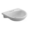 American Standard Mezzo Drop-In Semi-Countertop Bathroom Sink with 4 in. Center in White -Bathroom Sinks Sales white american standard drop in bathroom sinks 9960904 020 64 1000
