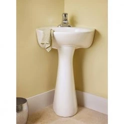 American Standard Cornice Pedestal in White -Bathroom Sinks Sales white american standard pedestal sinks 0028 000 020 4f 1000