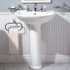 American Standard Cadet Pedestal Combo Bathroom Sink with 8 in. Faucet Centers in White 8 American Standard Cadet Pedestal Combo Bathroom Sink with 8 in. Faucet Centers in White -Bathroom Sinks Sales white american standard pedestal sinks 0236 811 020 4f 1000