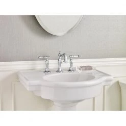 American Standard Retrospect Pedestal Combo Bathroom Sink in White -Bathroom Sinks Sales white american standard pedestal sinks 0282 800 020 4f 1000