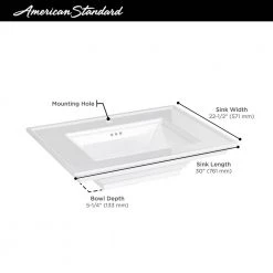 American Standard Town Square S 22 in. Pedestal Center Hole Sink Basin in White -Bathroom Sinks Sales white american standard pedestal sinks 0297001 020 a0 1000