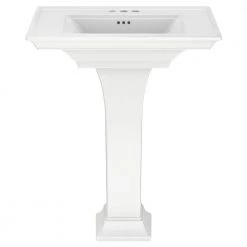American Standard Town Square S 4 in. Faucet Hole Pedestal Sink Top Only in White -Bathroom Sinks Sales white american standard pedestal sinks 0297004 020 a0 1000