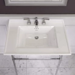 American Standard Town Square S 8 in. Widespread Pedestal Sink Basin in White -Bathroom Sinks Sales white american standard pedestal sinks 0297008 020 40 1000