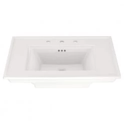 American Standard Town Square S 8 in. Widespread Pedestal Sink Basin in White