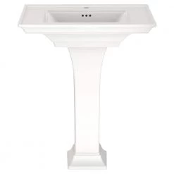American Standard Town Square S Pedestal Combo Bathroom Sink with Center Hole in White -Bathroom Sinks Sales white american standard pedestal sinks 0297100 020 a0 1000