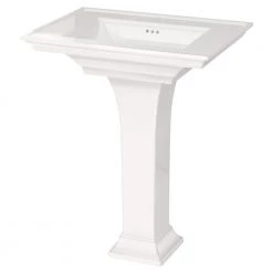 American Standard 8 in. Widespread Sink-in White with Pedestal Leg -Bathroom Sinks Sales white american standard pedestal sinks 0297800 020 40 1000