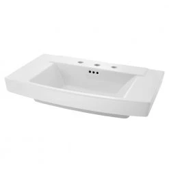 American Standard Townsend 8 in. Pedestal Sink Basin in White -Bathroom Sinks Sales white american standard pedestal sinks 0328008 020 c3 1000