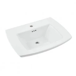 American Standard Edgemere Pedestal Sink Basin in White