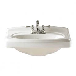 American Standard Portsmouth 10 in. Pedestal Sink Basin in White
