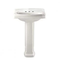 American Standard Portsmouth Vitreous China Pedestal Combo Bathroom Sink in White