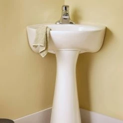 American Standard Cornice 22 in. Pedestal Top Sink Basin with Single Hole in White -Bathroom Sinks Sales white american standard pedestal sinks 0611 001 020 40 1000