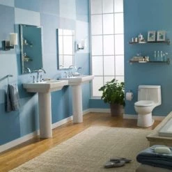 American Standard Boulevard Pedestal Combo Bathroom Sink in White -Bathroom Sinks Sales white american standard pedestal sinks 0641 800 020 4f 1000