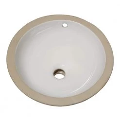 American Standard Orbit Undermount Bathroom Sink in White