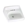 American Standard Lucerne Wall-Mounted Bathroom Vessel Sink with Faucet Holes on 4 in. Center in White -Bathroom Sinks Sales white american standard wall mount sinks 0355 012 020 64 1000