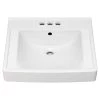 American Standard Decorum Vitreous China Wall-Hung Rectangle Vessel Sink with 4 in. Centerset Faucet Holes in White 1 American Standard Decorum Vitreous China Wall-Hung Rectangle Vessel Sink with 4 in. Centerset Faucet Holes in White -Bathroom Sinks Sales white american standard wall mount sinks 9134004ec 020 64 1000