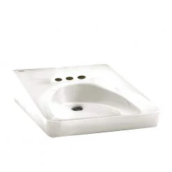 American Standard Wheelchair Users Wall-Mounted Bathroom Sink in White
