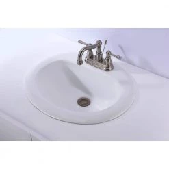 ANZZI Cadenza Series 7.5 in. Ceramic Drop In Sink Basin in White -Bathroom Sinks Sales white anzzi drop in bathroom sinks ls az097 1d 1000