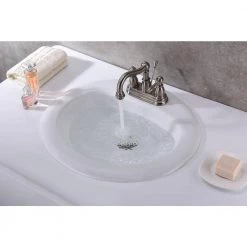 ANZZI Cadenza Series 7.5 in. Ceramic Drop In Sink Basin in White -Bathroom Sinks Sales white anzzi drop in bathroom sinks ls az097 a0 1000