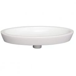 Barclay Products Resort 23 in. Drop-In Bathroom Sink in White