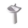 Barclay Products Orient 660 Pedestal Combo Bathroom Sink in White -Bathroom Sinks Sales white barclay products pedestal sinks 3 181wh 64 1000