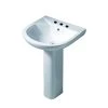 Barclay Products Anabel 555 Pedestal Combo Bathroom Sink in White