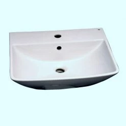 Barclay Products Summit 500 20 in. Pedestal Combo Bathroom Sink with 1 Faucet Hole in White -Bathroom Sinks Sales white barclay products pedestal sinks 3 761wh a0 1000