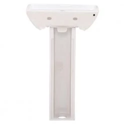 Barclay Products Summit 500 20 in. Pedestal Combo Bathroom Sink with 1 Faucet Hole in White -Bathroom Sinks Sales white barclay products pedestal sinks 3 761wh e1 1000