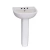 Barclay Products Compact 550 Pedestal Combo Bathroom Sink in White -Bathroom Sinks Sales white barclay products pedestal sinks 3 778wh 64 1000