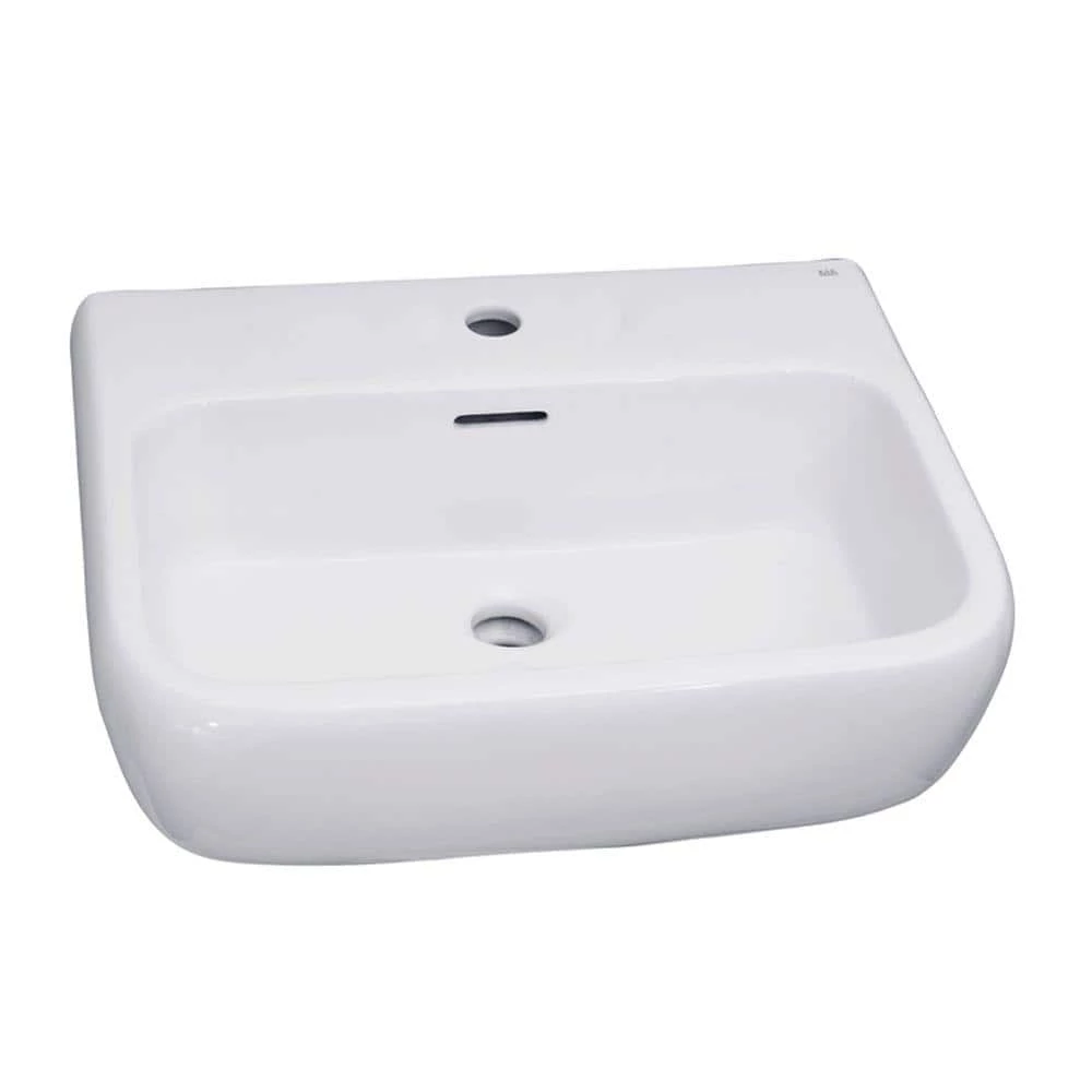 Barclay Products Metropolitan 420 16 in. Pedestal Combo Bathroom Sink with 1 Faucet Hole in White 6 Barclay Products Metropolitan 420 16 in. Pedestal Combo Bathroom Sink with 1 Faucet Hole in White - Image 4