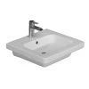 Barclay Products Resort 550 Wall-Hung Sink in White with 4 in. Centerset Faucet Holes -Bathroom Sinks Sales white barclay products wall mount sinks 4 1074wh 64 1000