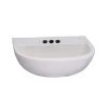 Barclay Products Compact 450 Wall-Hung Bathroom Sink in White -Bathroom Sinks Sales white barclay products wall mount sinks 4 614wh 64 1000